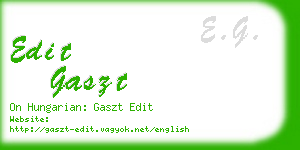 edit gaszt business card